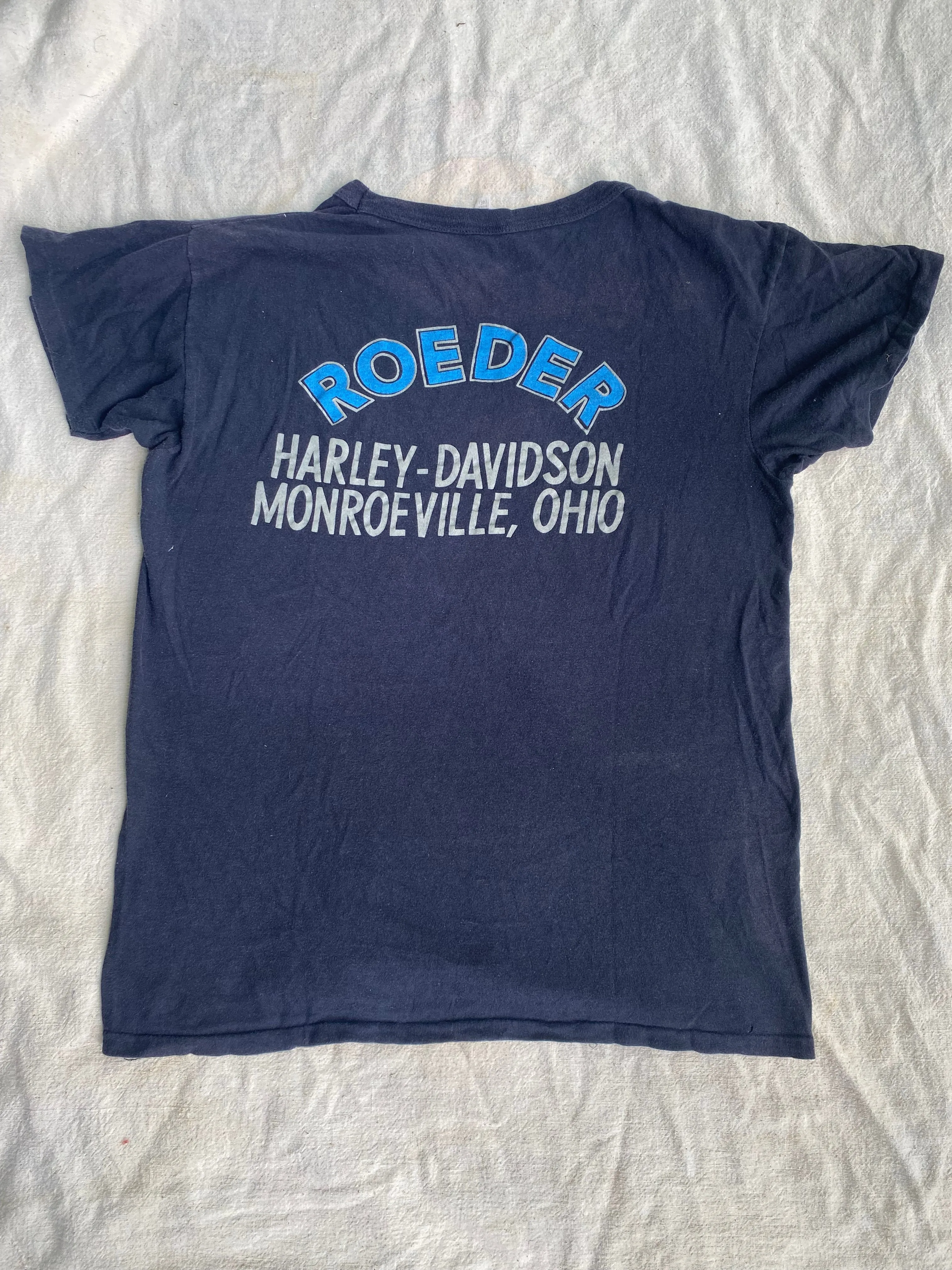 1970s Roeder Monroeville, Ohio Harley Davidson t shirt