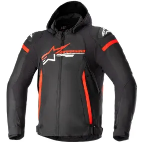 Alpinestars Zaca Waterproof Jacket Black Bright Red White