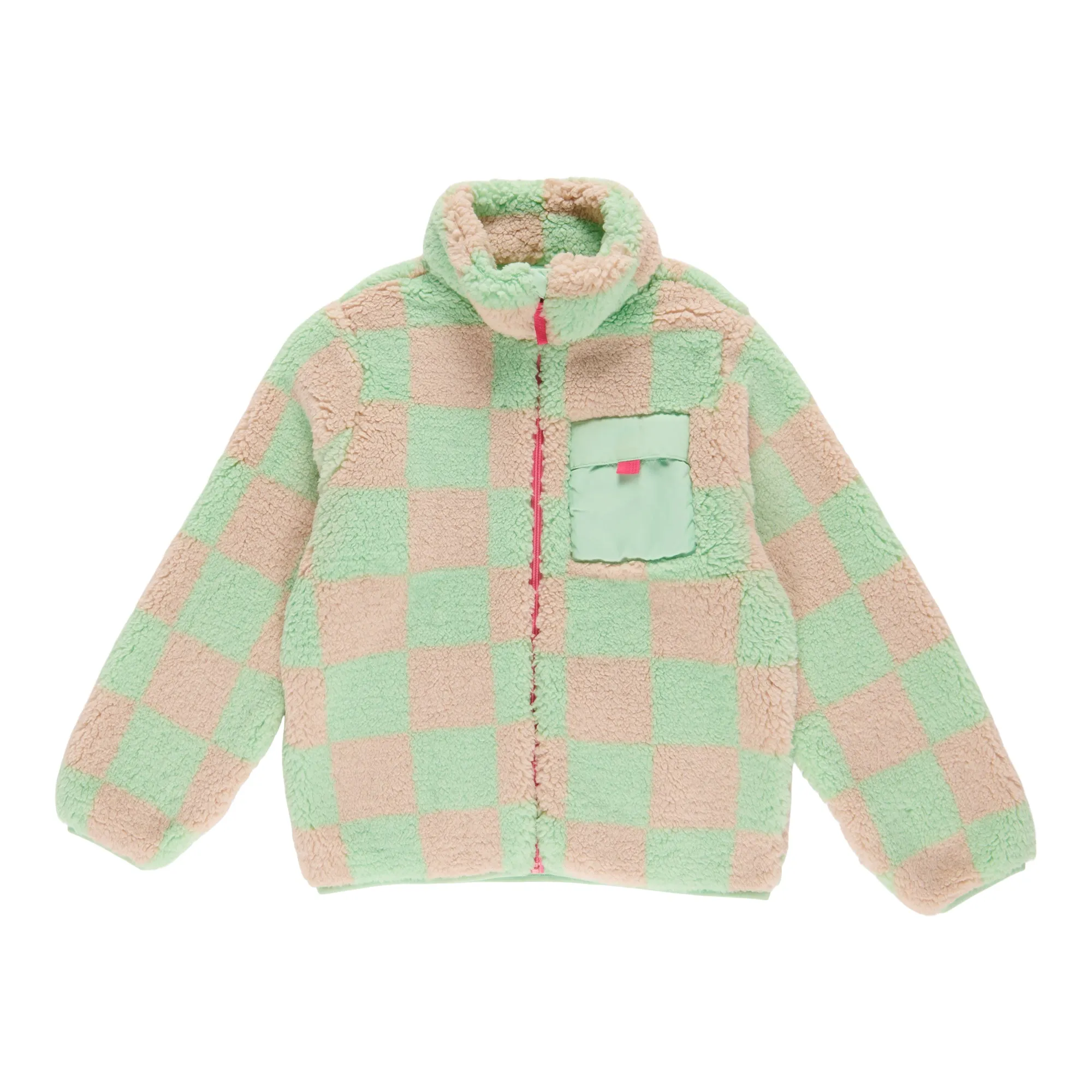 BELLA & BIRDIE Girl's All-Over Printed Sherpa Jacket