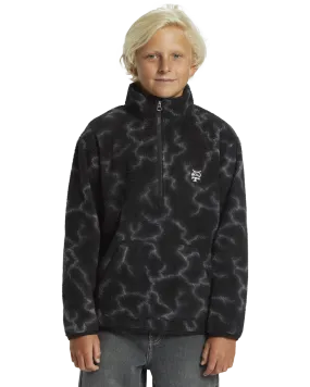 Boys Mercury Sherpa Fleece Jacket in Black