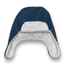 Boys Size 12-18 Months Blue Sherpa Lined Fleece Flap Hat