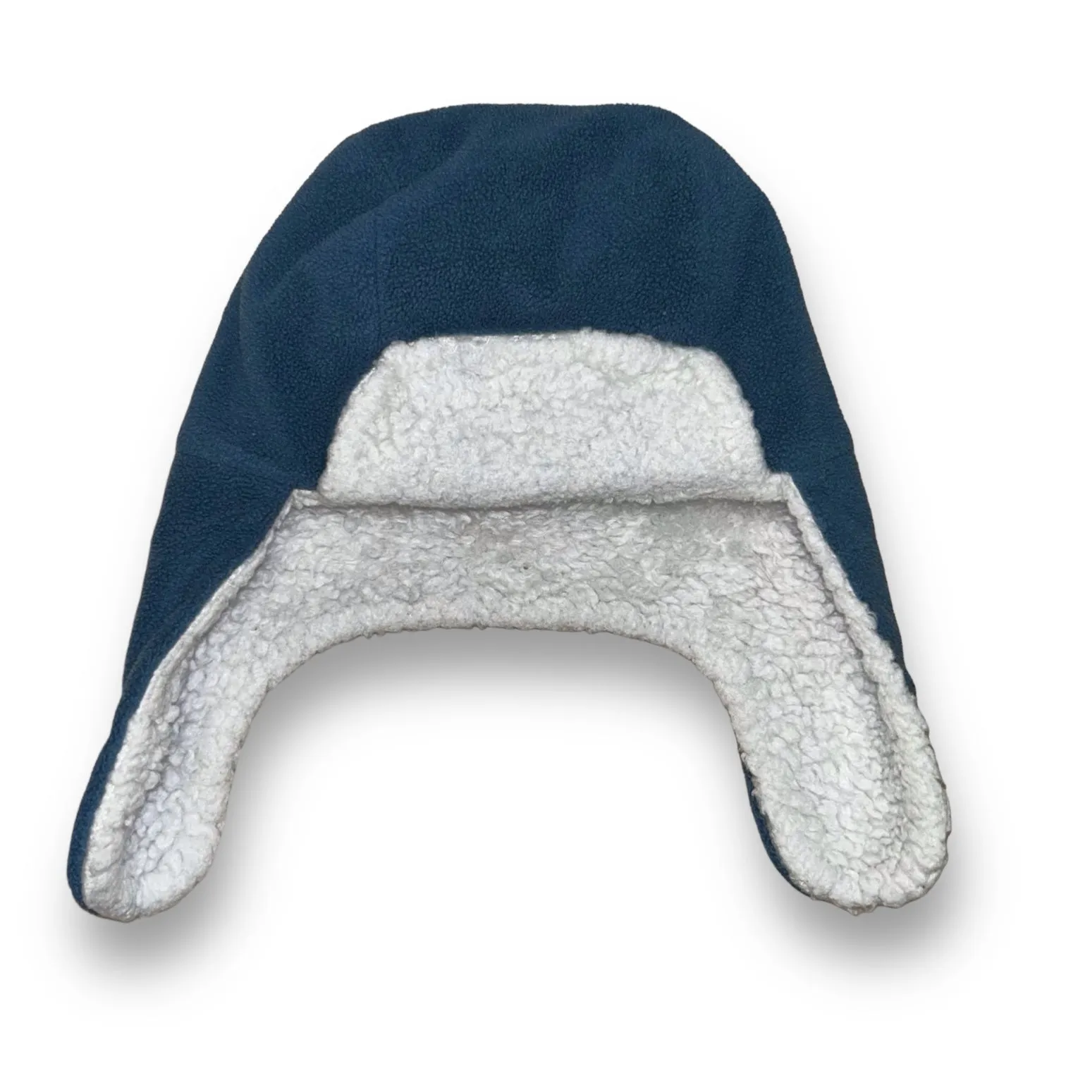 Boys Size 12-18 Months Blue Sherpa Lined Fleece Flap Hat