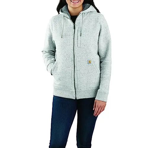 Carhartt 106026 Women's Relaxed Fit Midweight Sherpa-Lined Full-Zip Sweatshirt