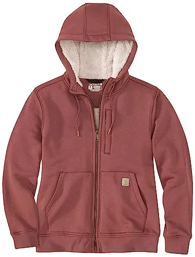 Carhartt 106026 Women's Relaxed Fit Midweight Sherpa-Lined Full-Zip Sweatshirt