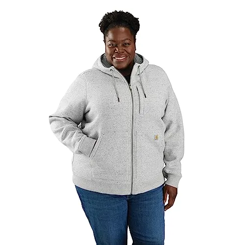 Carhartt 106026 Women's Relaxed Fit Midweight Sherpa-Lined Full-Zip Sweatshirt