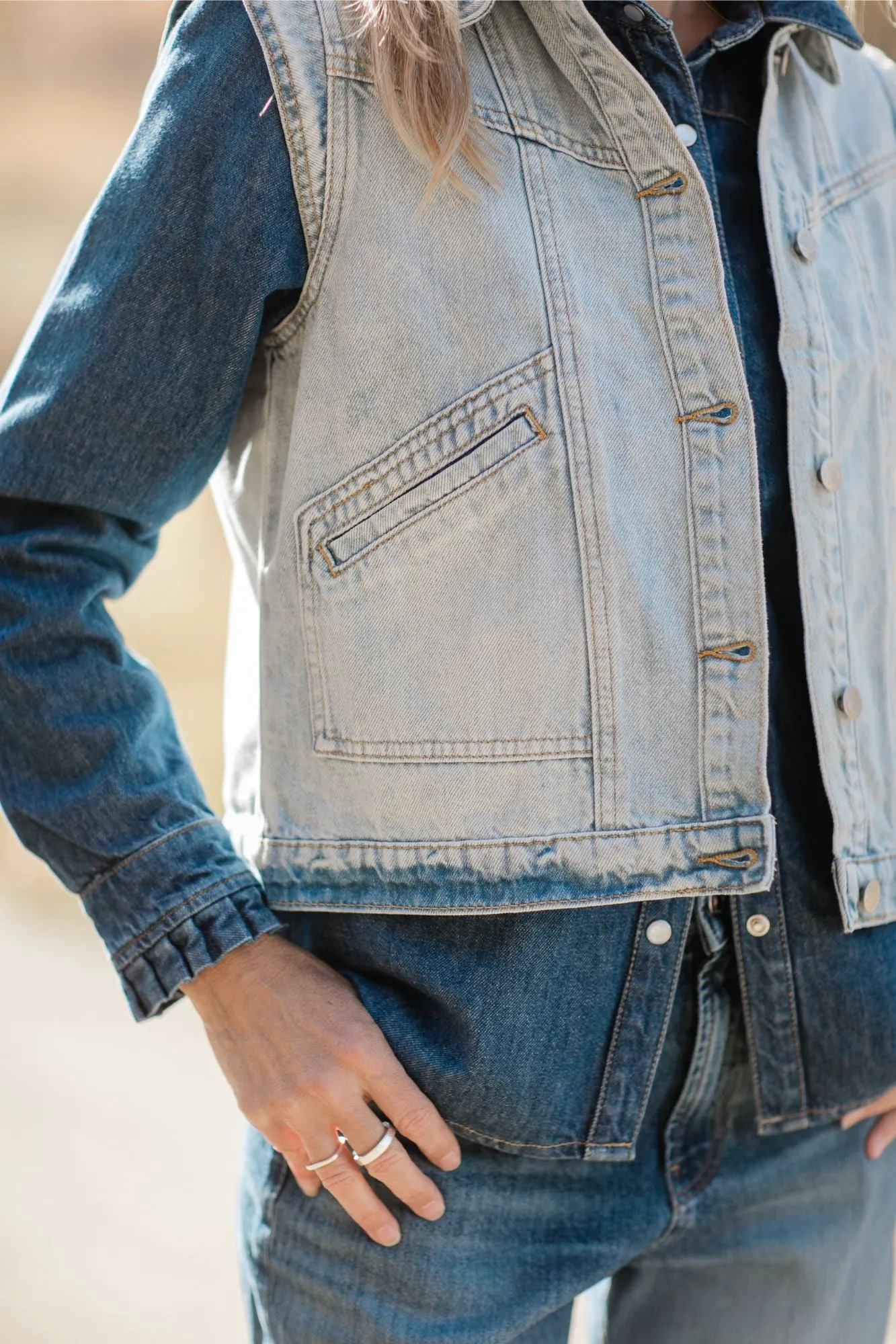 Cassandra Denim Vest