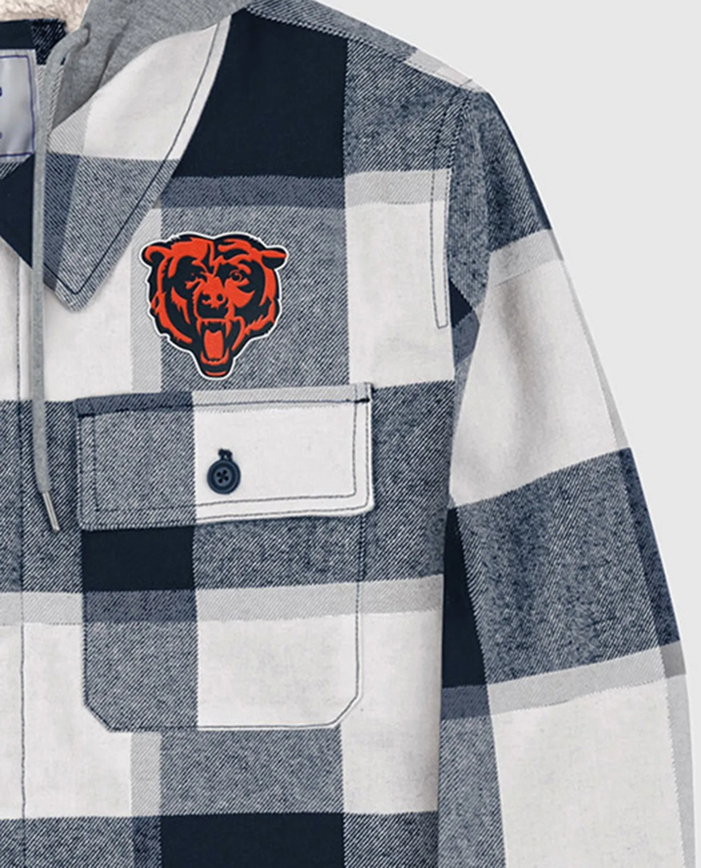 Chicago Bears The Big Joe Sherpa Lined Plaid Jacket