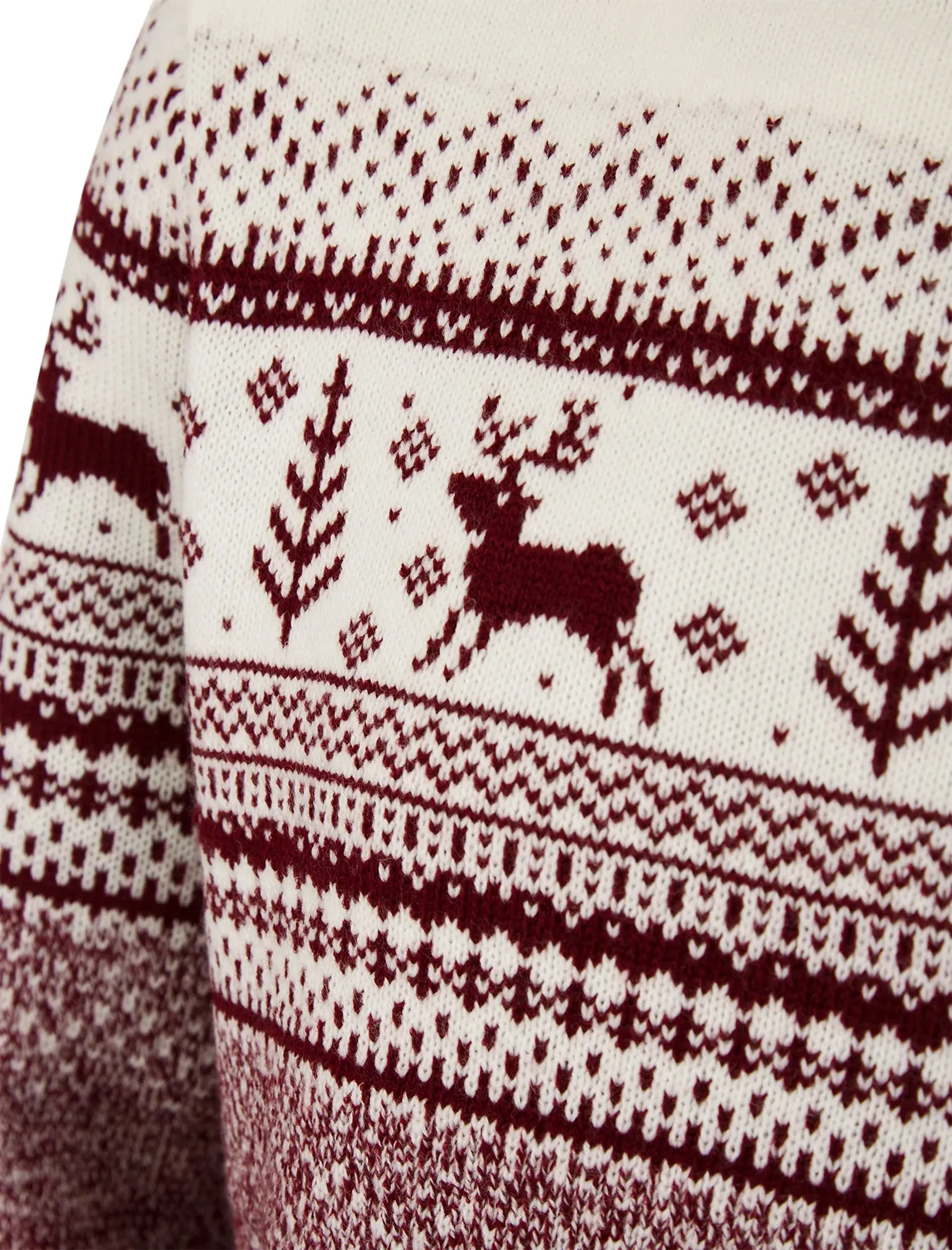 Christmas Rifkin Nordic Fairisle Mens Christmas Jumper - Red