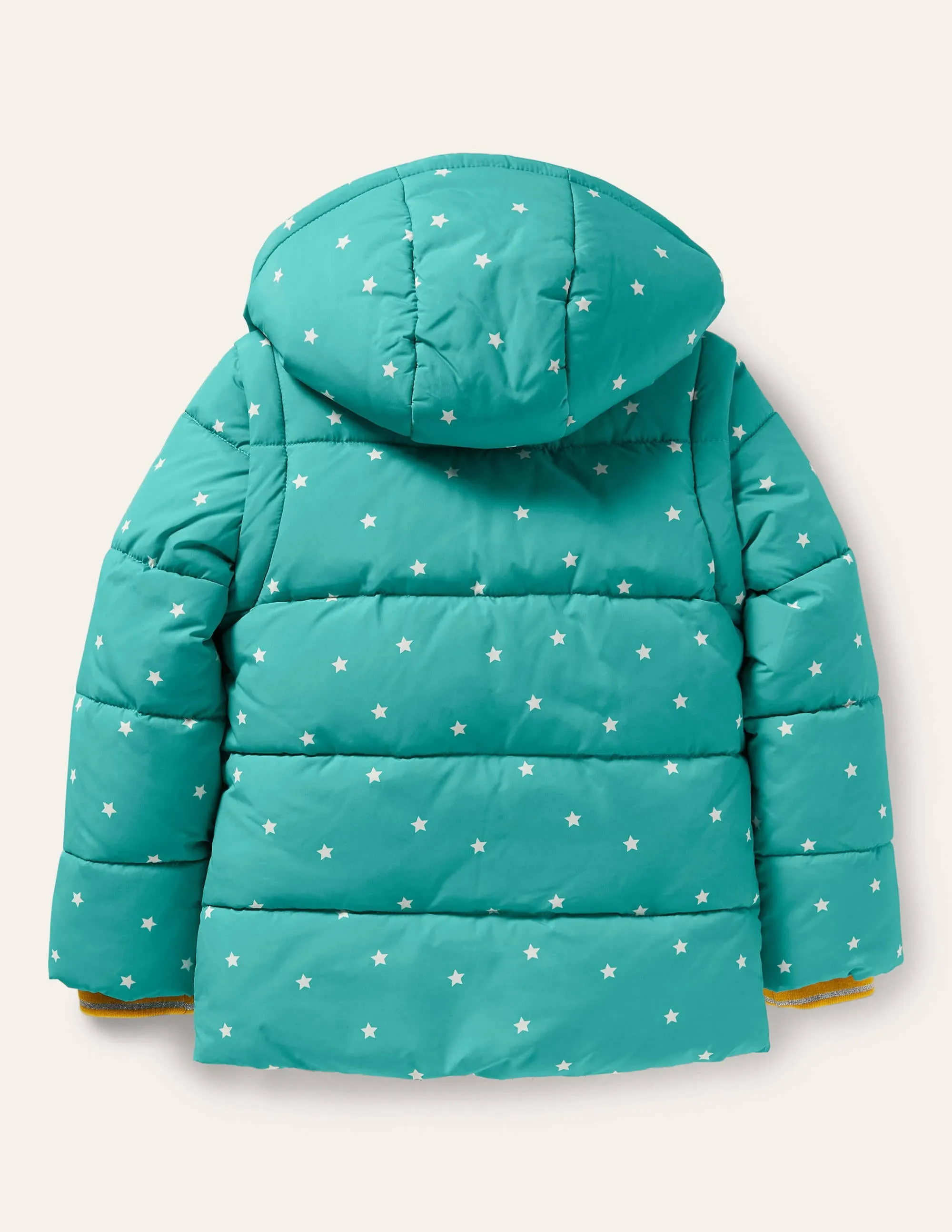 Cosy 2 in 1 Padded Jacket-Brook Blue Confetti Star