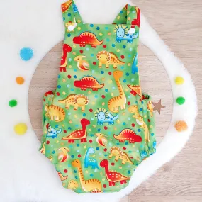 DINOSAURS print Baby Romper, Size 1