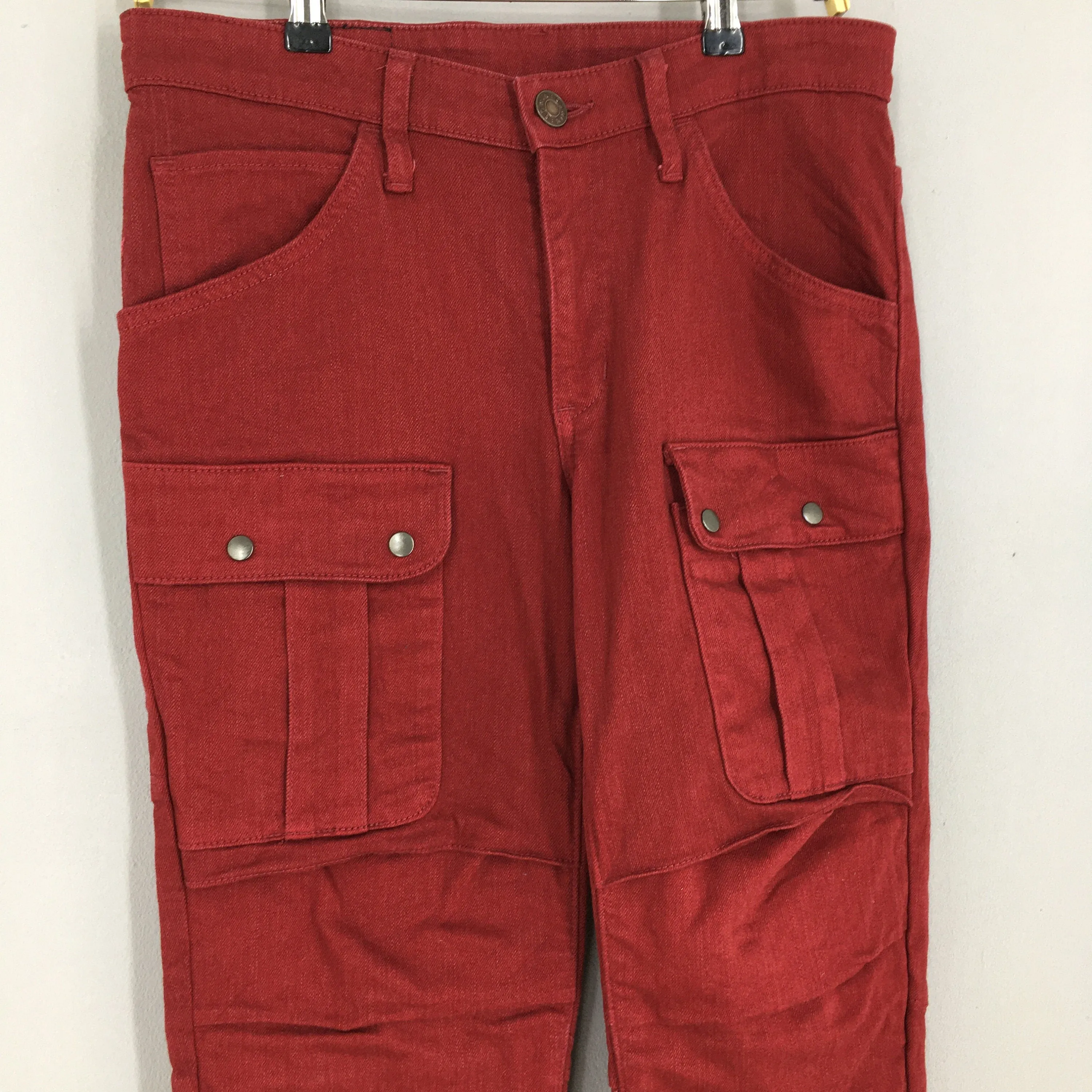 Edwin Red Cargo Tactical Pants Size 32x34