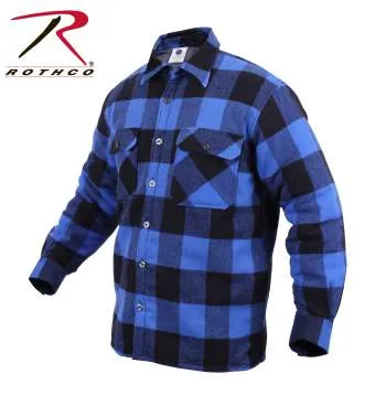 Extra Heavyweight Buffalo Plaid Sherpa Lined Flannel Shirts