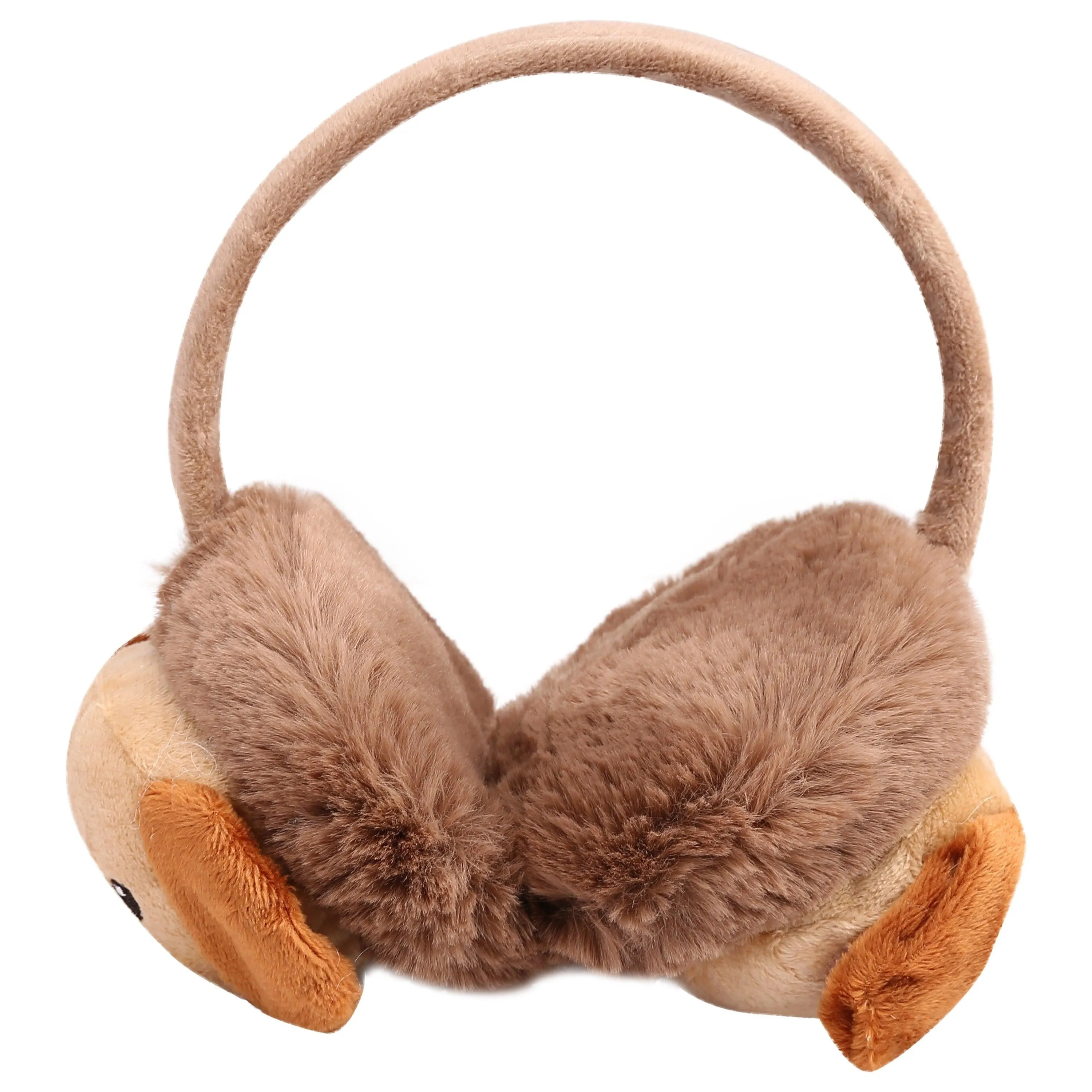 FabSeasons LightBrown Winter Outdoor Puppy face Ear Muffs