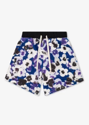 FLORAL SHERPA SHORTS