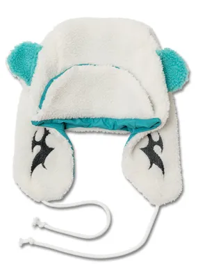 Future Trip Cyberpunk White Sherpa Bear Lapliner Cap