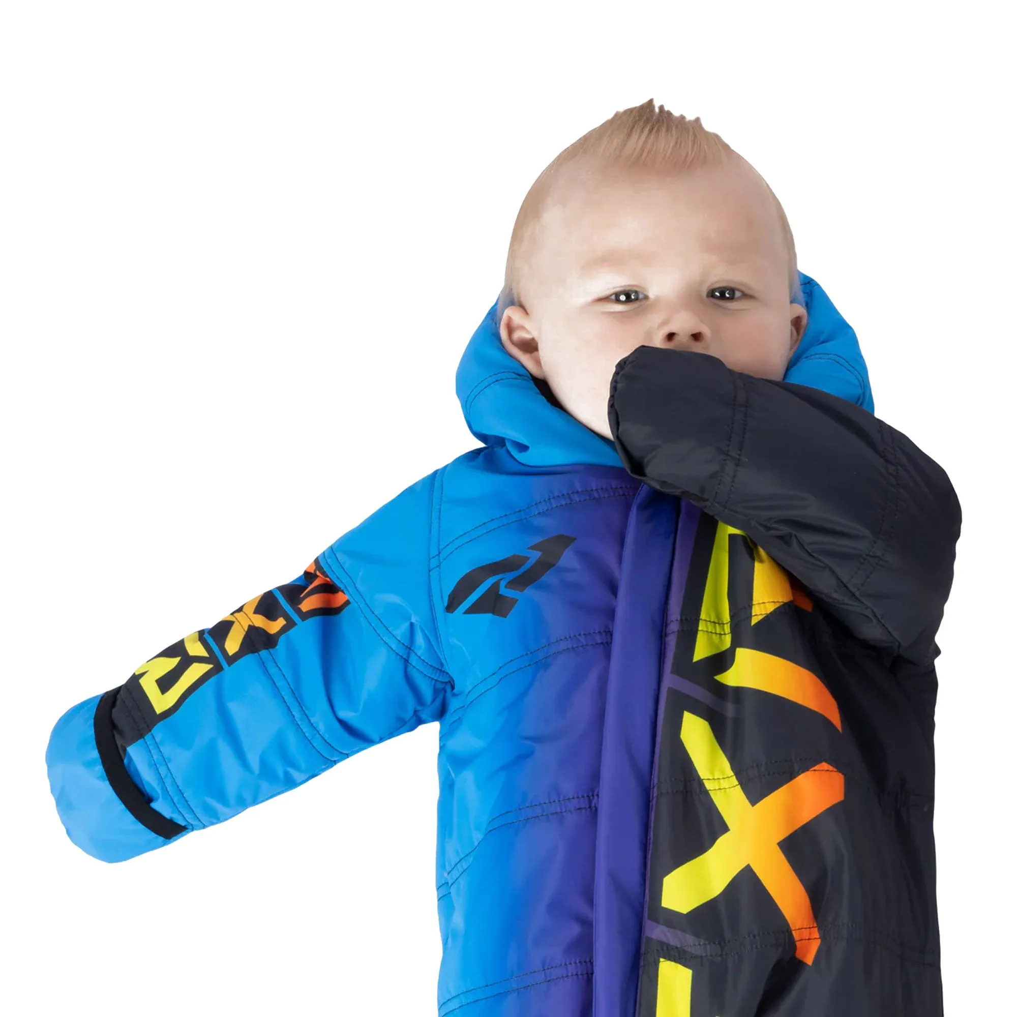 FXR  Infant CX Snowsuit Thermal Flex Waterproof Breathable Polyester Blue Inferno