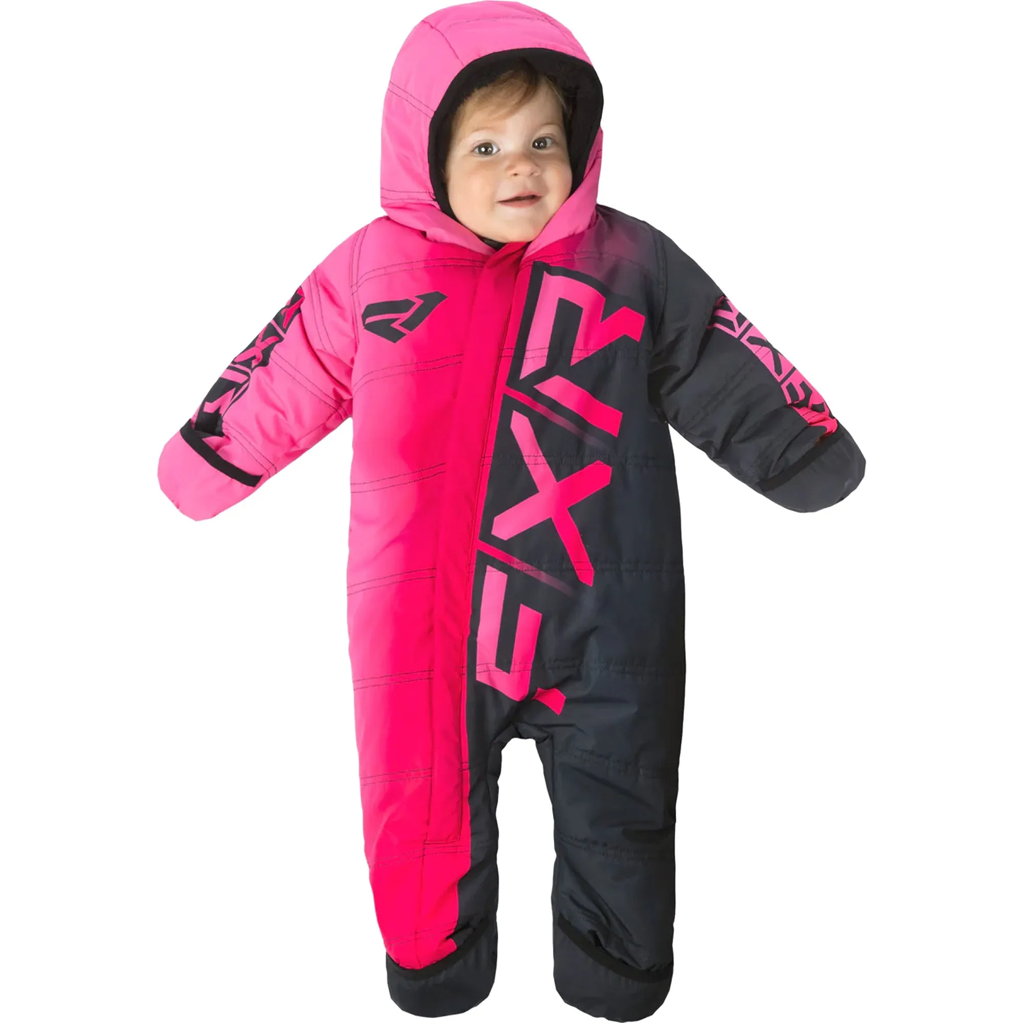 FXR  Infant CX Snowsuit Thermal Flex Waterproof Breathable Polyester Razz Black