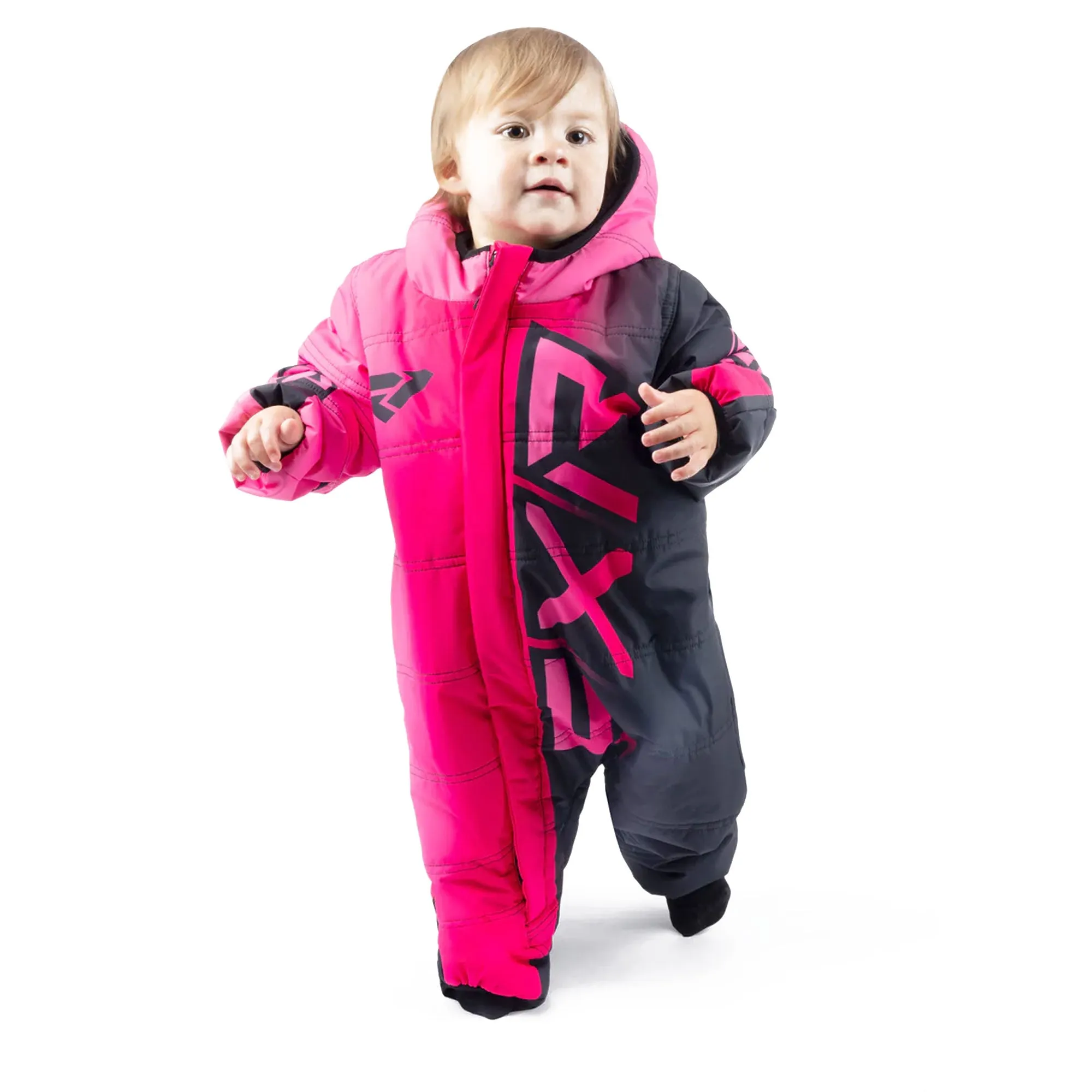 FXR  Infant CX Snowsuit Thermal Flex Waterproof Breathable Polyester Razz Black