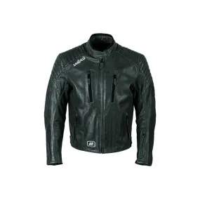 Garibaldi Bullrider Vintage Black Leather Mens Motorcycle Jacket