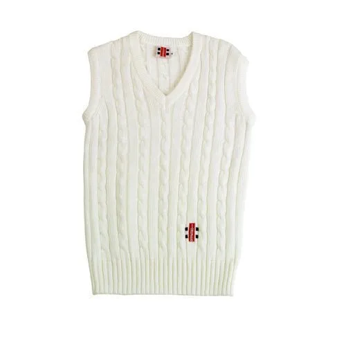 Gray Nicolls Sleeveless Cricket Sweater Plain - Senior