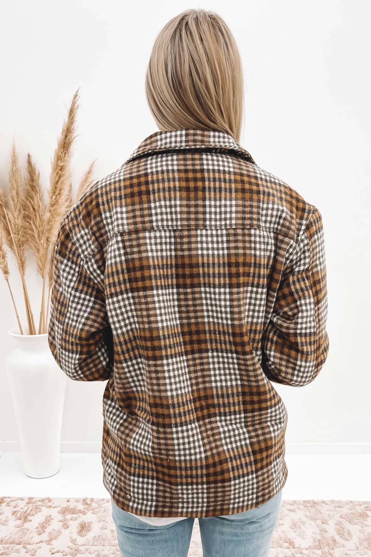 Heidi Sherpa Jacket Checkered