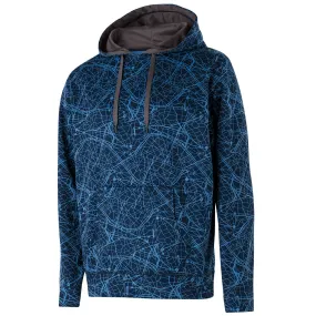 Holloway Men's Navy Performance Fleece Complex Hoodie