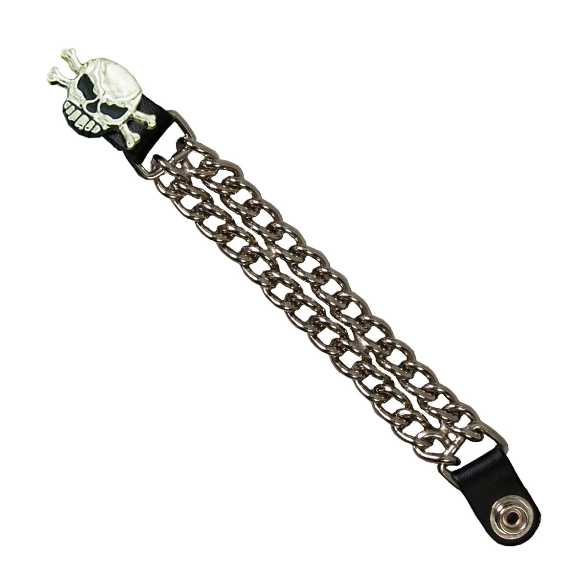 Hot Leathers VXC2001 Skull and Bones Chain Vest Extender