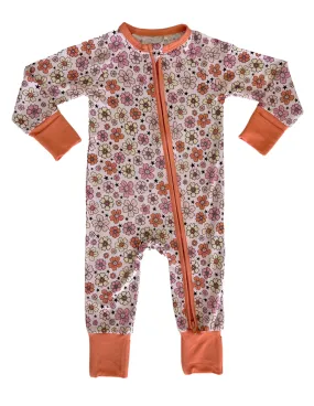 In My Jammers Bloom Zipper Romper