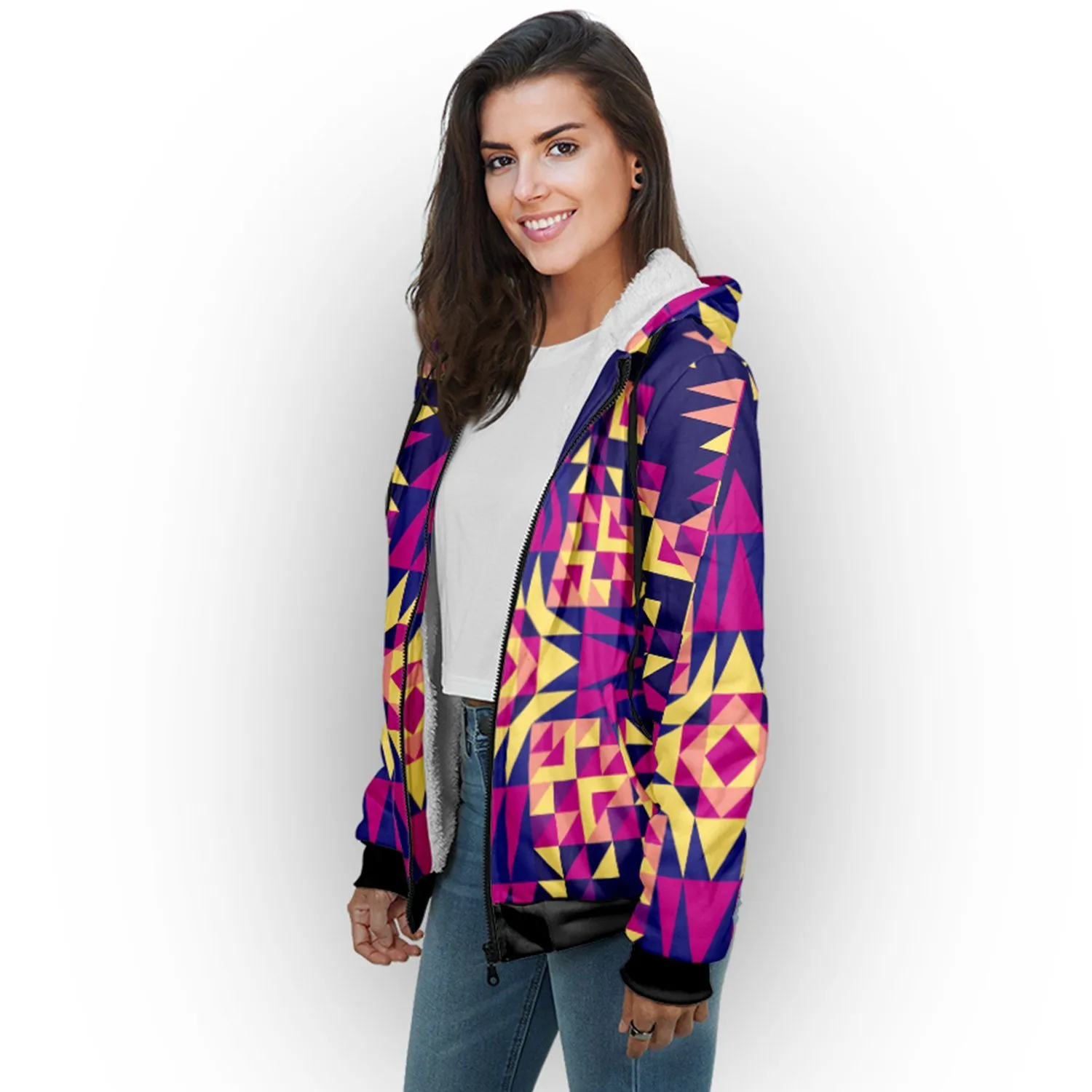 Kaleidoscope Sherpa Hoodie