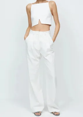 Kate Cropped Top - Ivory