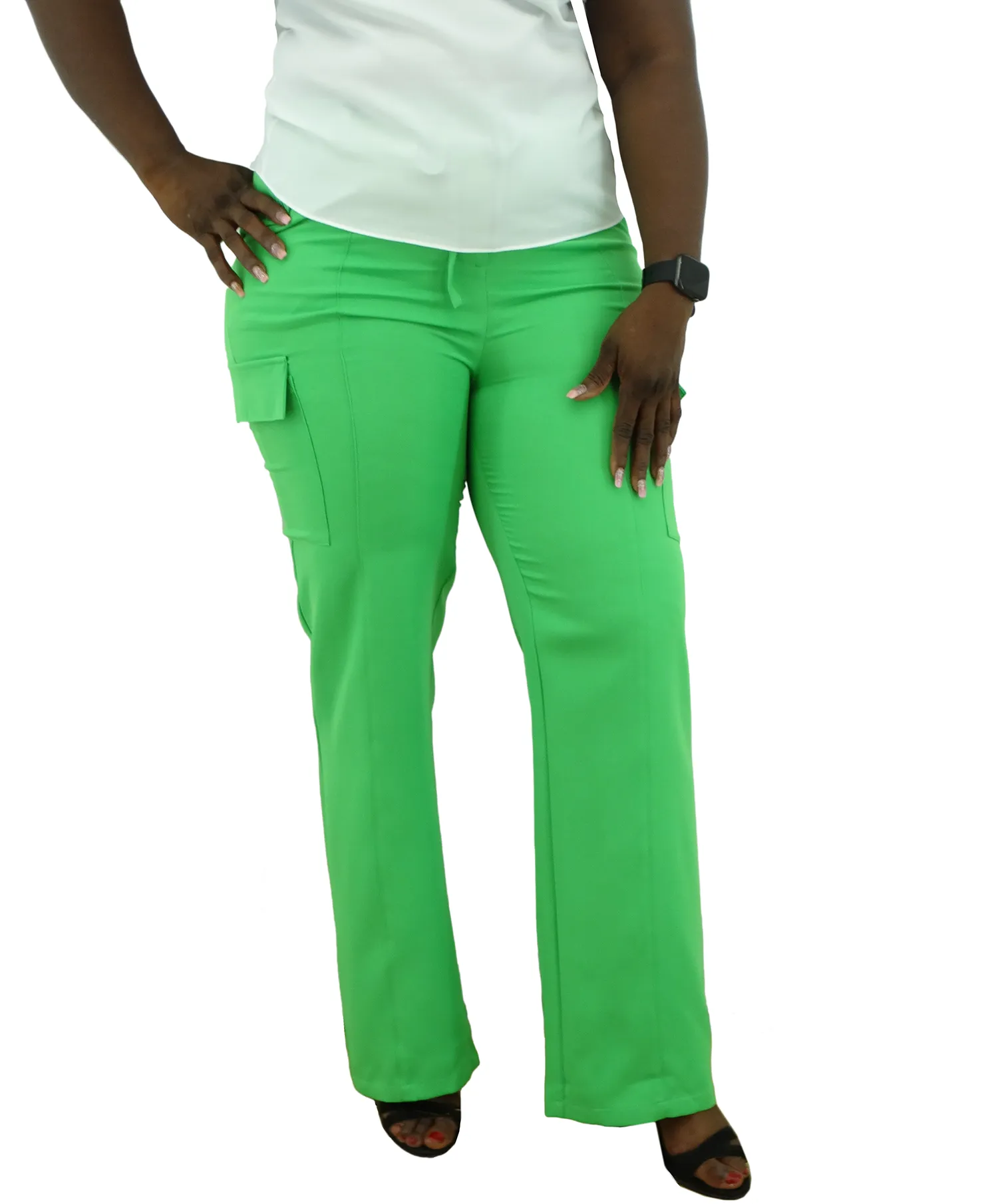 Ladies' Milk & Honey High Waist Cargo Pants -Green