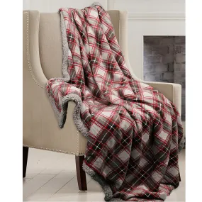 Lauren Taylor - Griffin - Plaid and Sherpa Throw