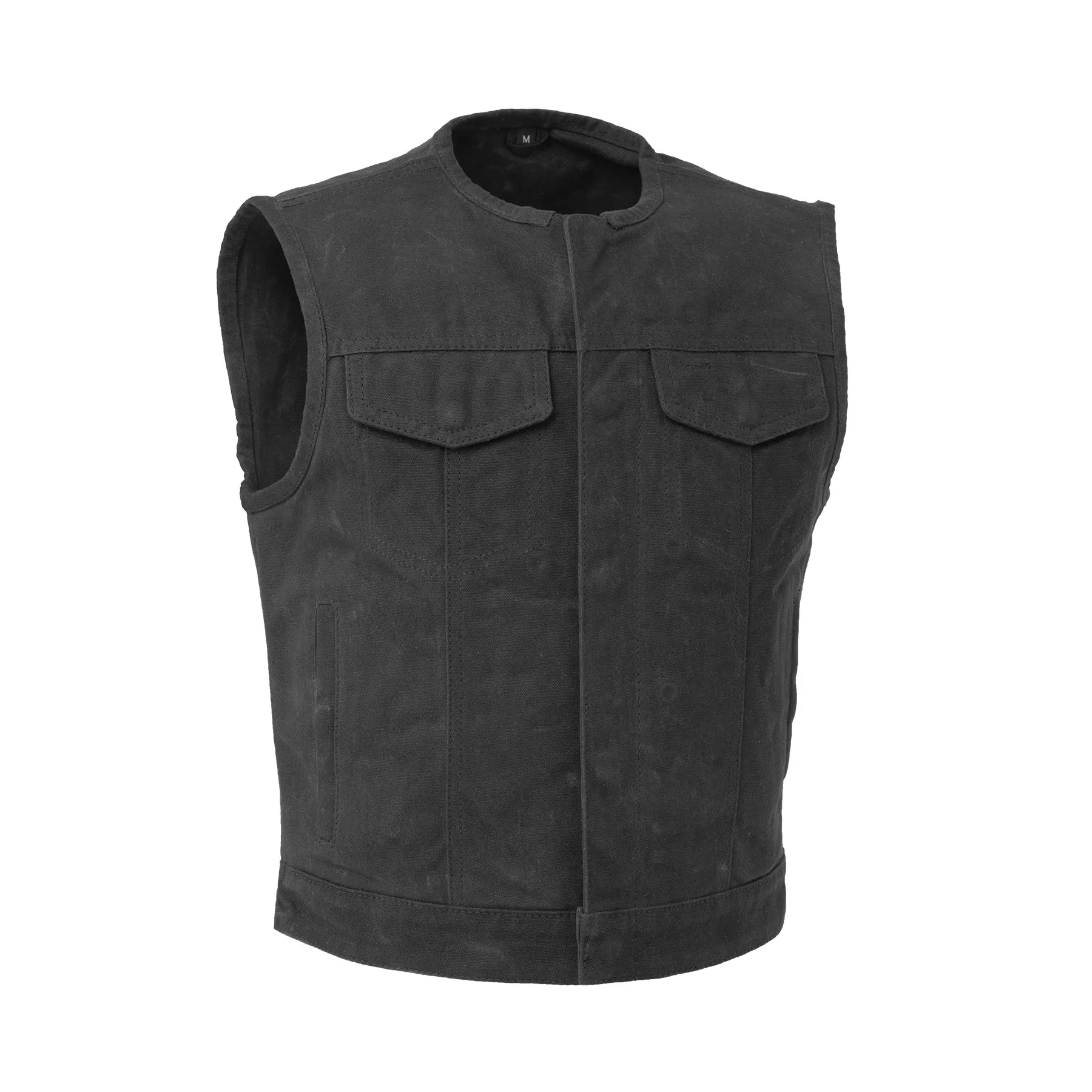 Lowside - Waxed Men's Motorcycle Canvas Vest