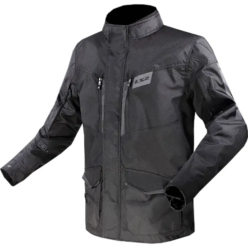 LS2 Metropis Evo Mens Jacket Black  Mens Motorcycle Jacket