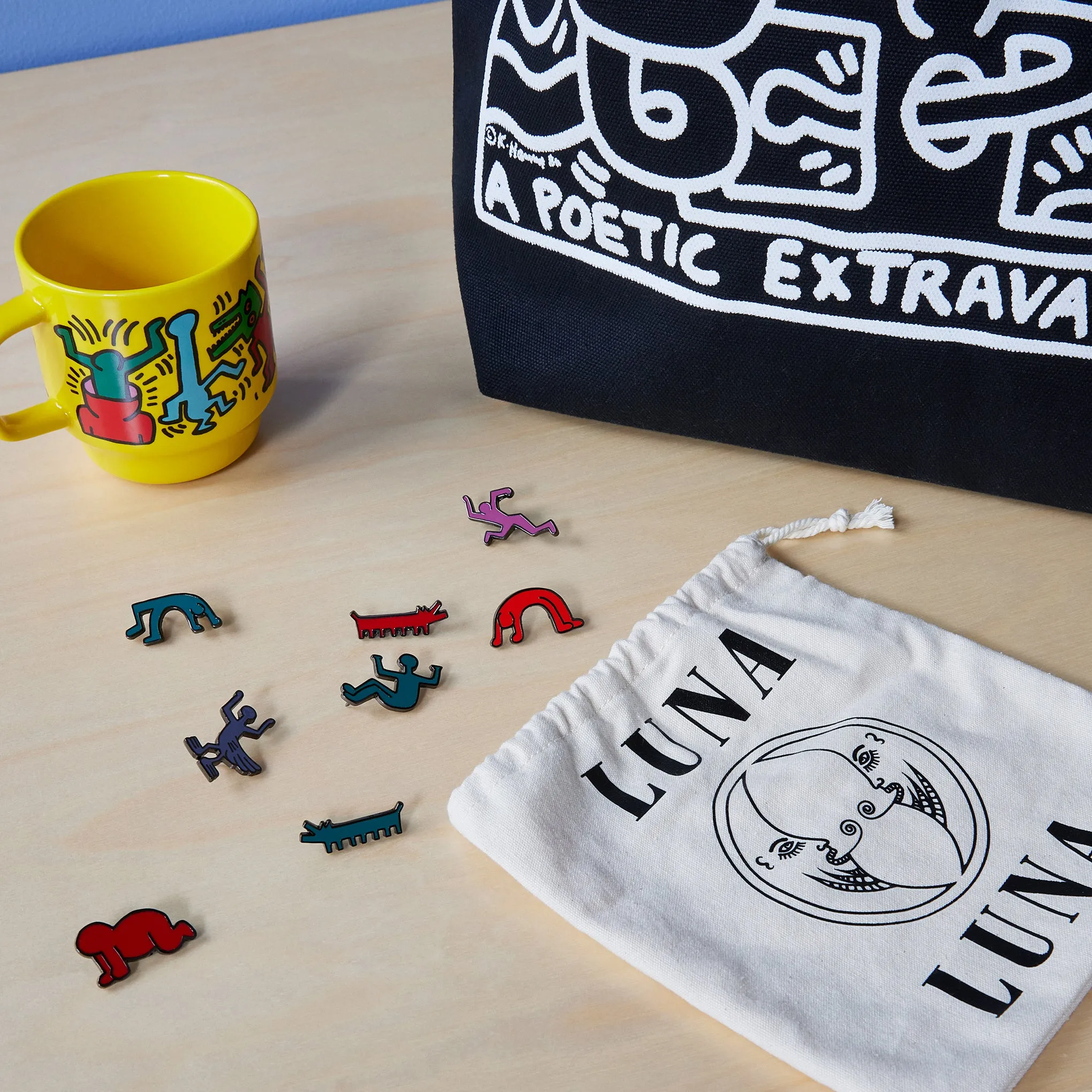 Luna Luna Keith Haring Carousel Enamel Pins - Set of 11