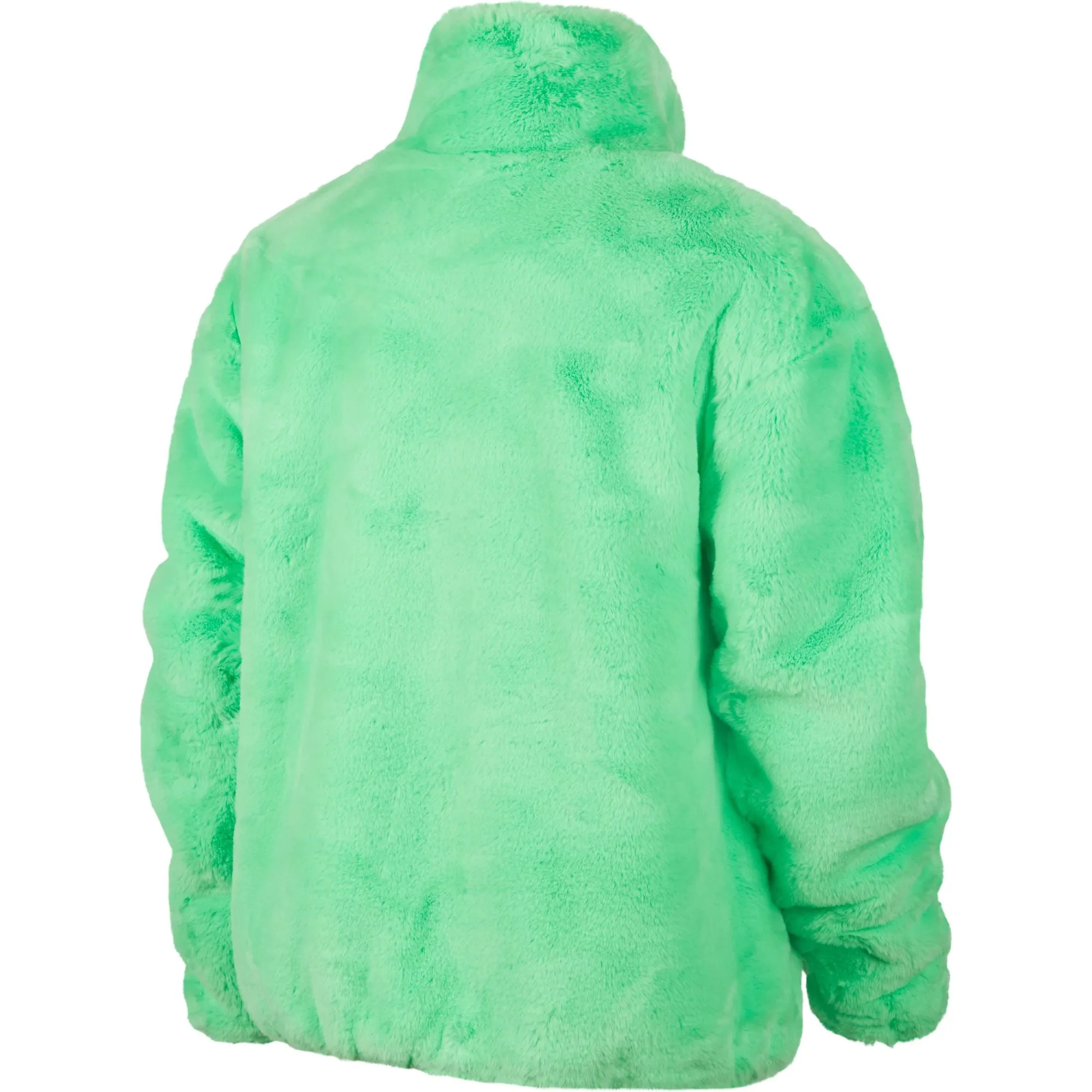 Nike Sportswear Faux Fur Women's Jacket Green-Black