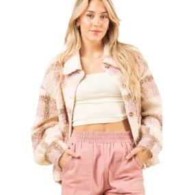 Oversize Plaid Sherpa Shacket