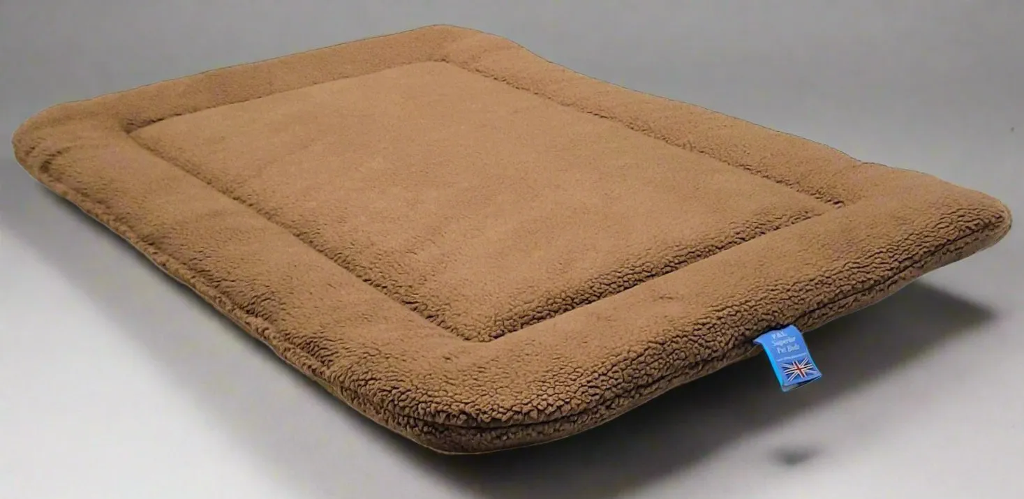 P&L Country Dog Sherpa Fleece Rectangular Cushion Pad Dog Beds.