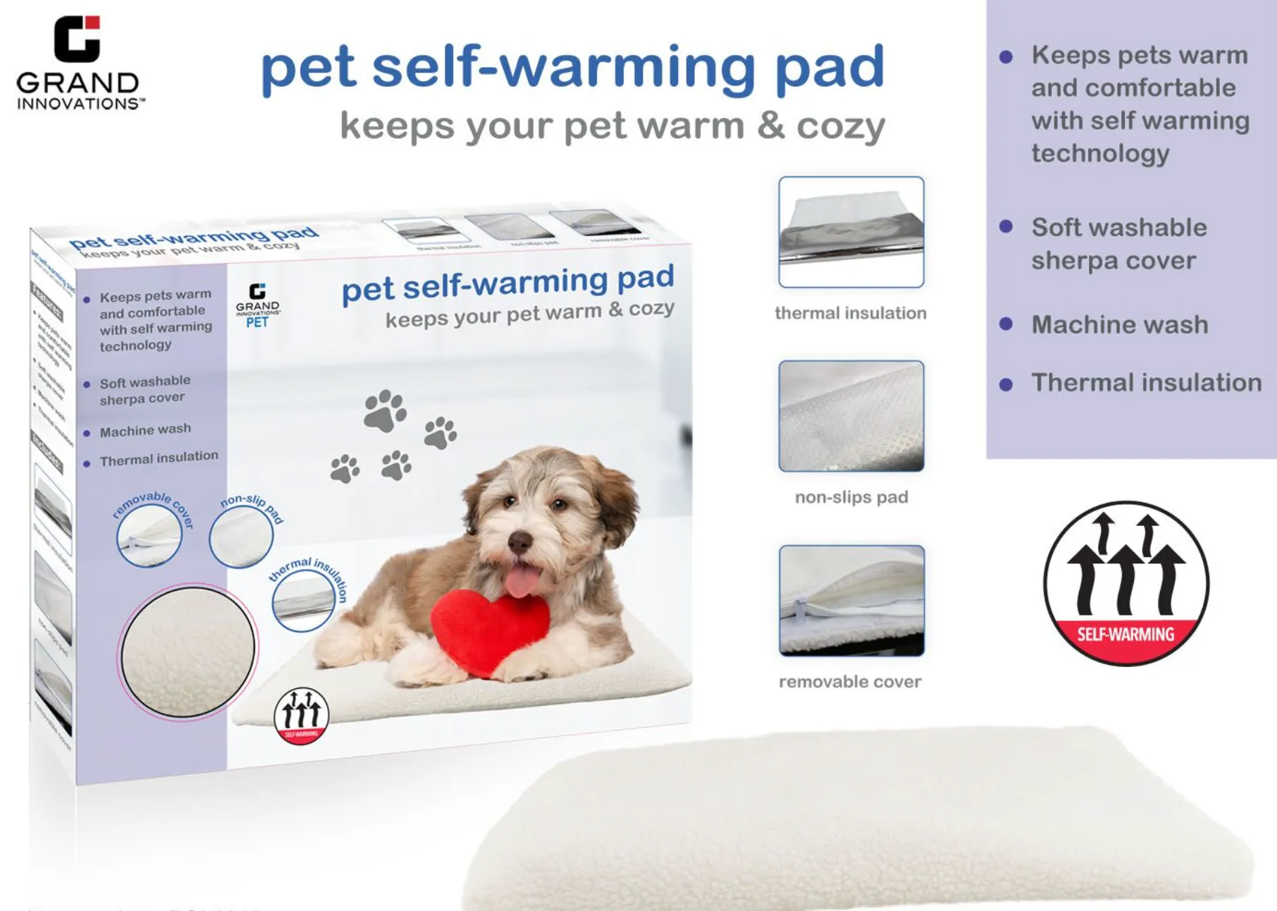 Pet Self-Warming Cushion: Perfect for Cold Days