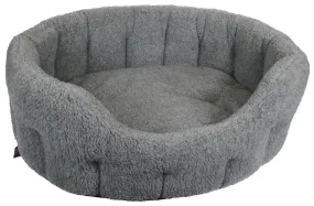 Pets & Leisure Fleece Material Softee Beds Silver Grey