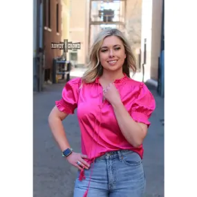 Pink Bombshell Blouse