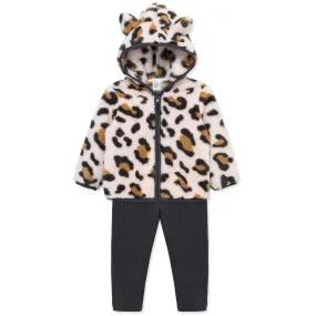 Pink Leopard Sherpa Set (Baby)