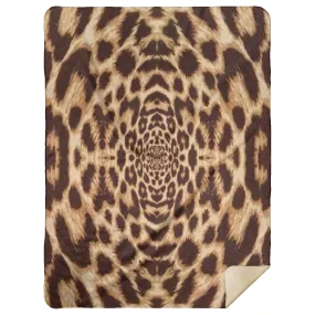 Recursia Contemplative Jaguar Sherpa Blanket 60X80