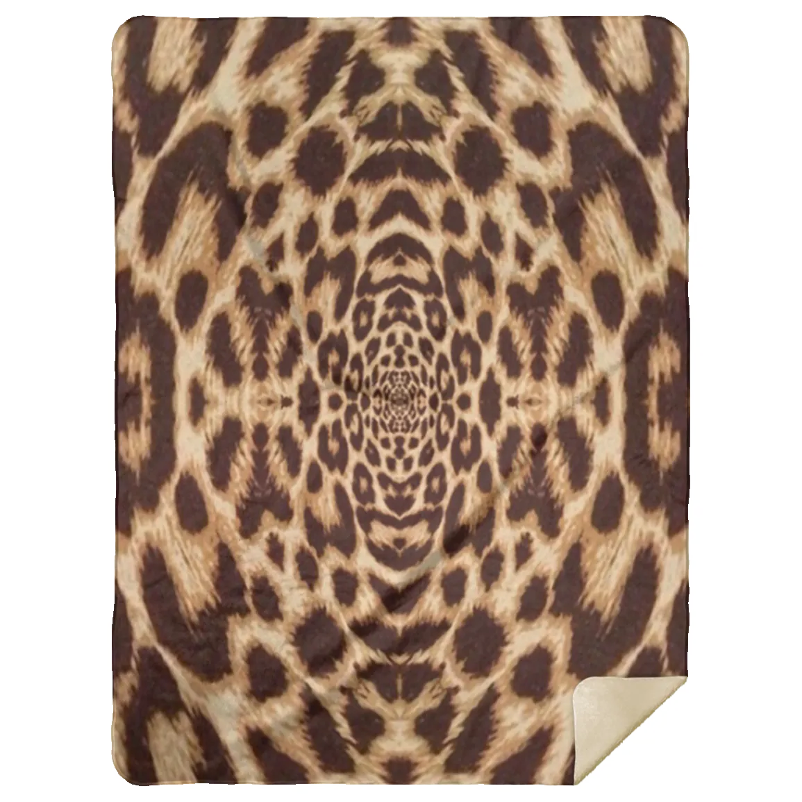 Recursia Contemplative Jaguar Sherpa Blanket 60X80