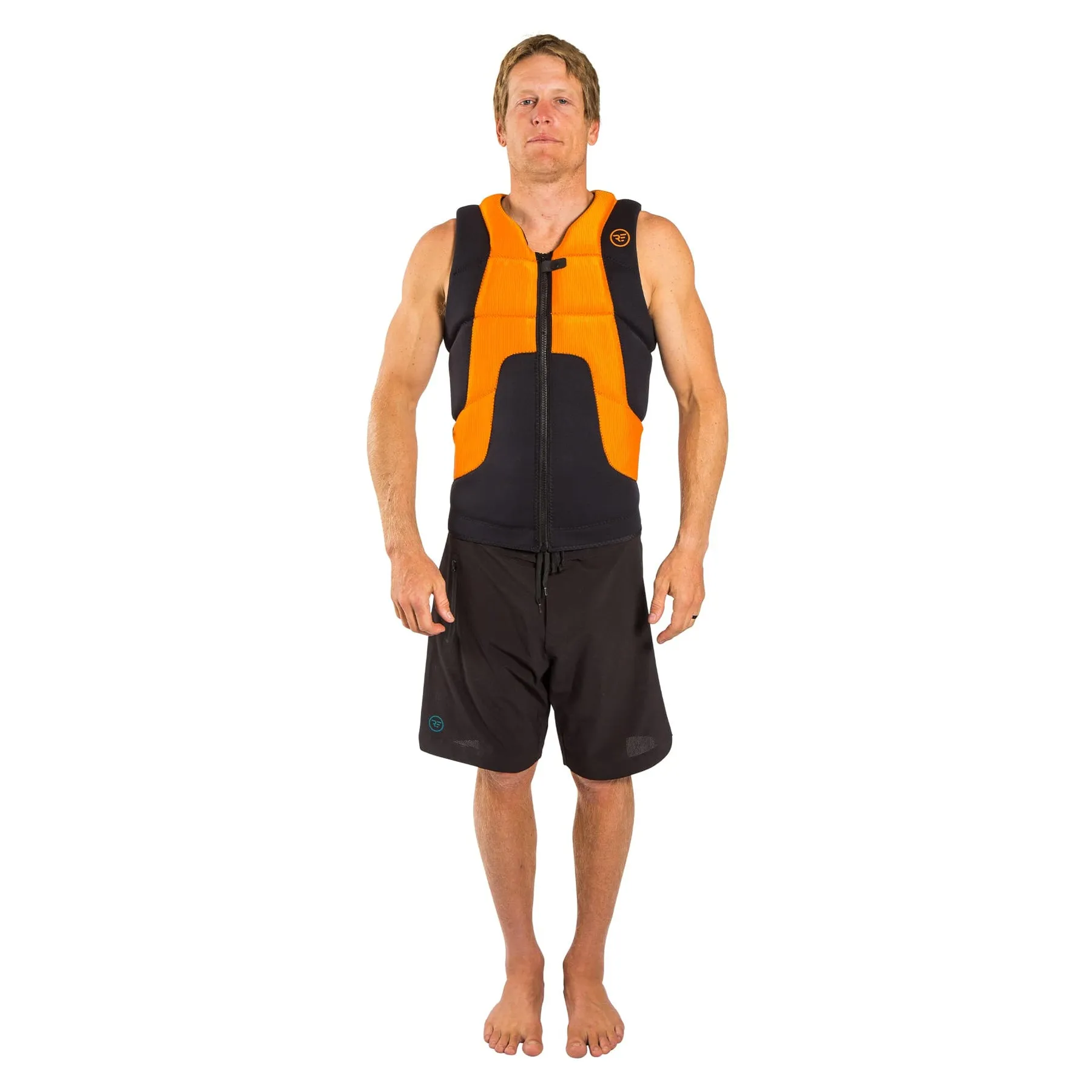 Ride Engine Defender HF Impact Vest-High Vis Orange