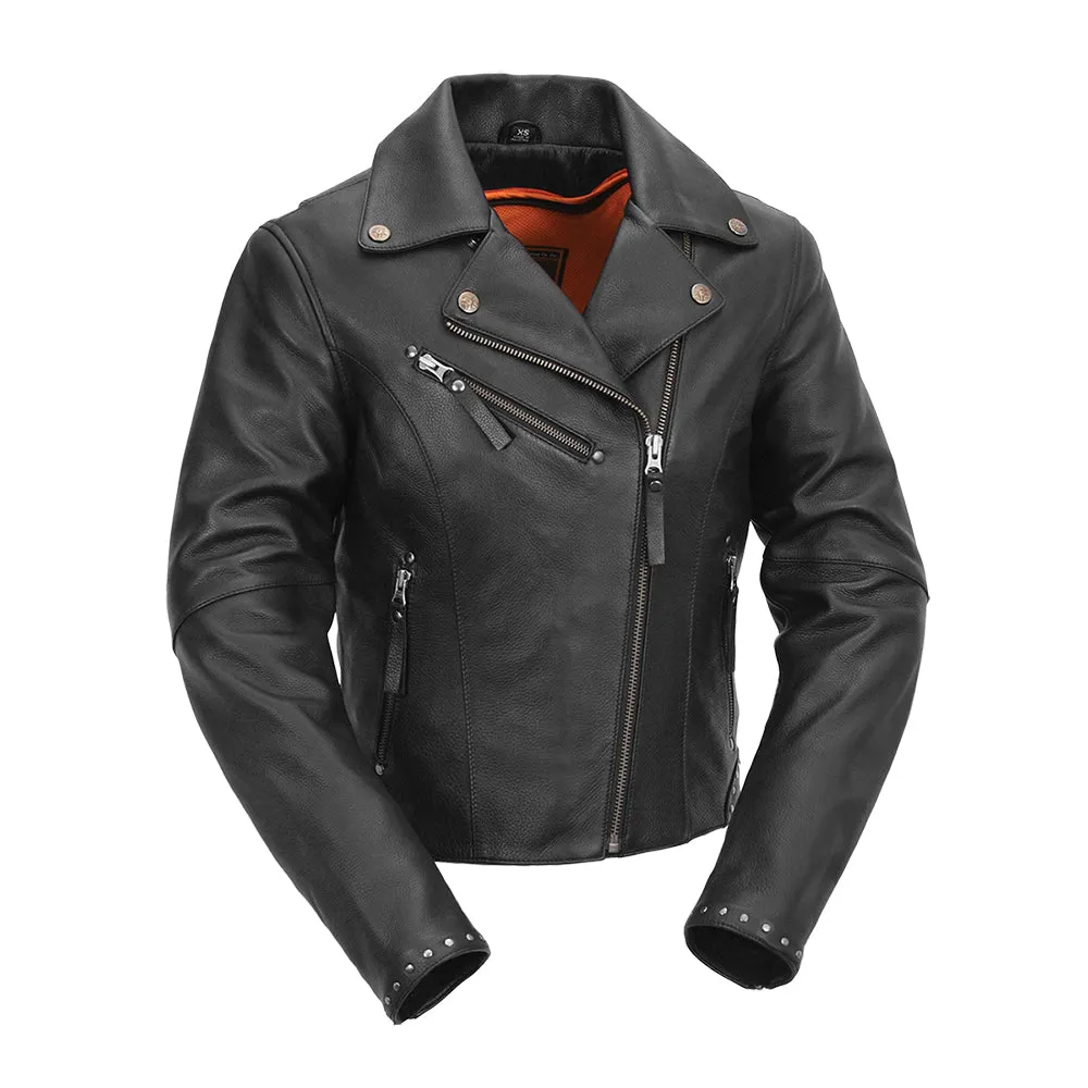 Scarlett Star - Womens Motorcycle Leather Jacket