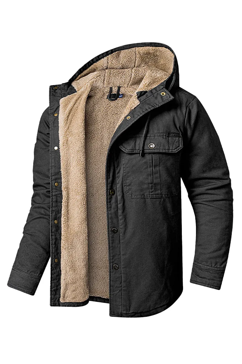 Sherpa-lined Cotton 2-in-1 Jacket