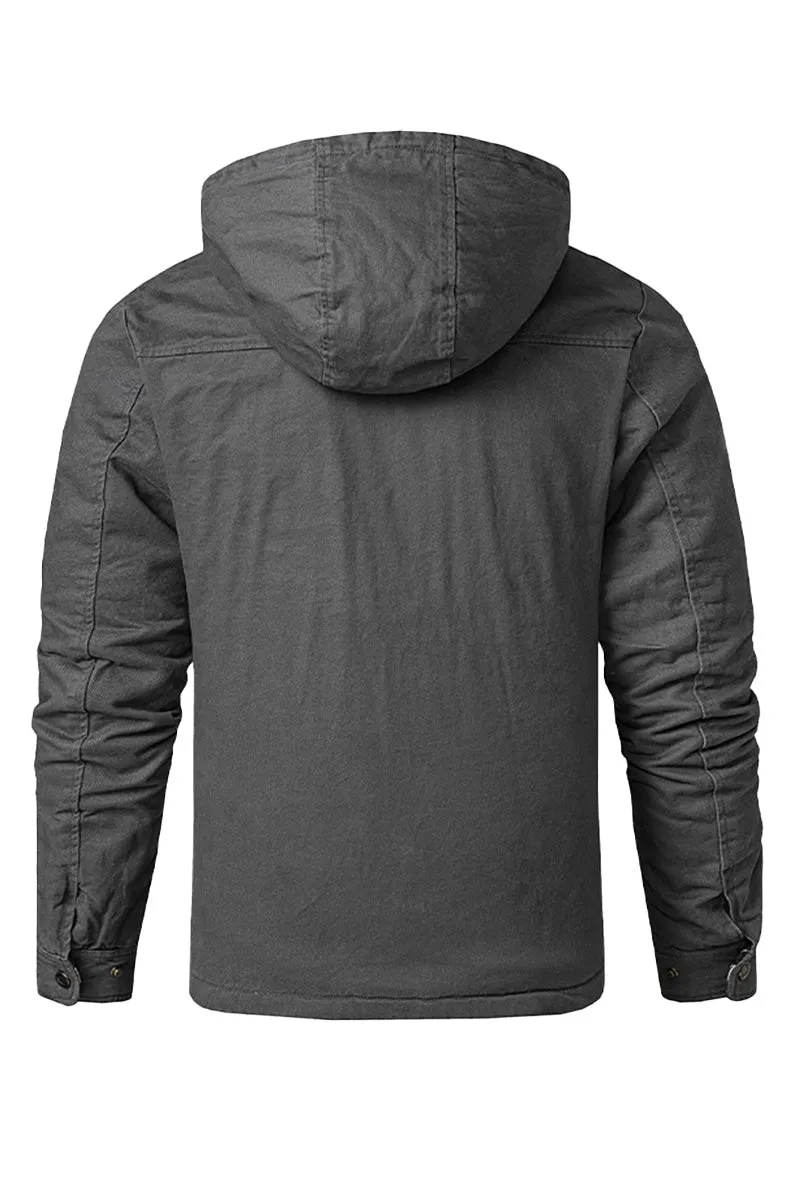 Sherpa-lined Cotton 2-in-1 Jacket