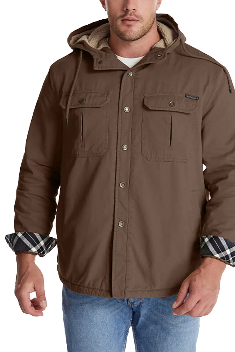 Sherpa-lined Cotton 2-in-1 Jacket