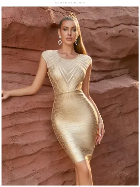 Slim & Sexy Hollow Out Bodycon Runway Elegant Dresses